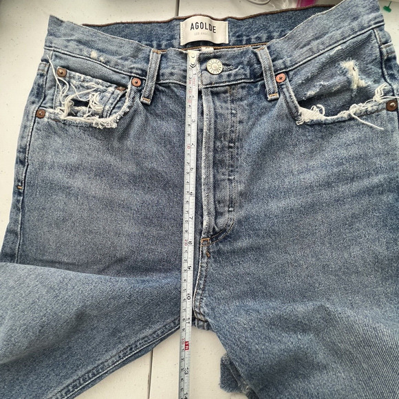 Agolde Jeans‎ 26 Feel Good Jamie Distressed Organic Cotton High Rise Button Fly - Picture 14 of 16